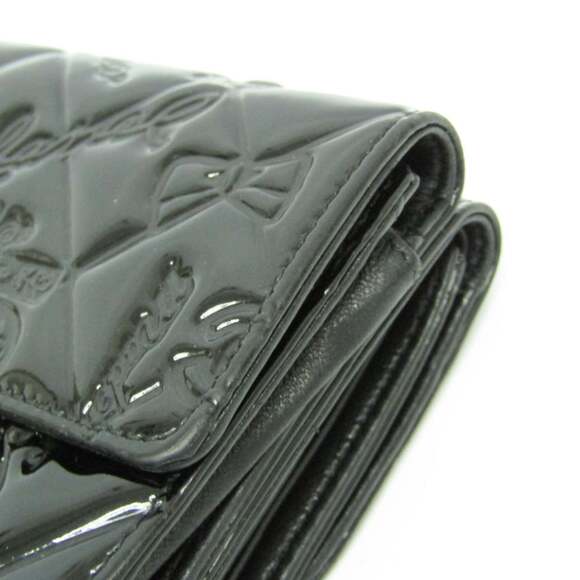 CHANEL Authentic Black Leather Wallet